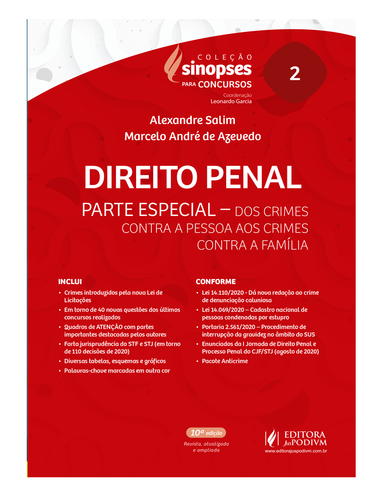 Sinopses para Concursos - v.2 - Direito Penal - Parte Especial (2021)